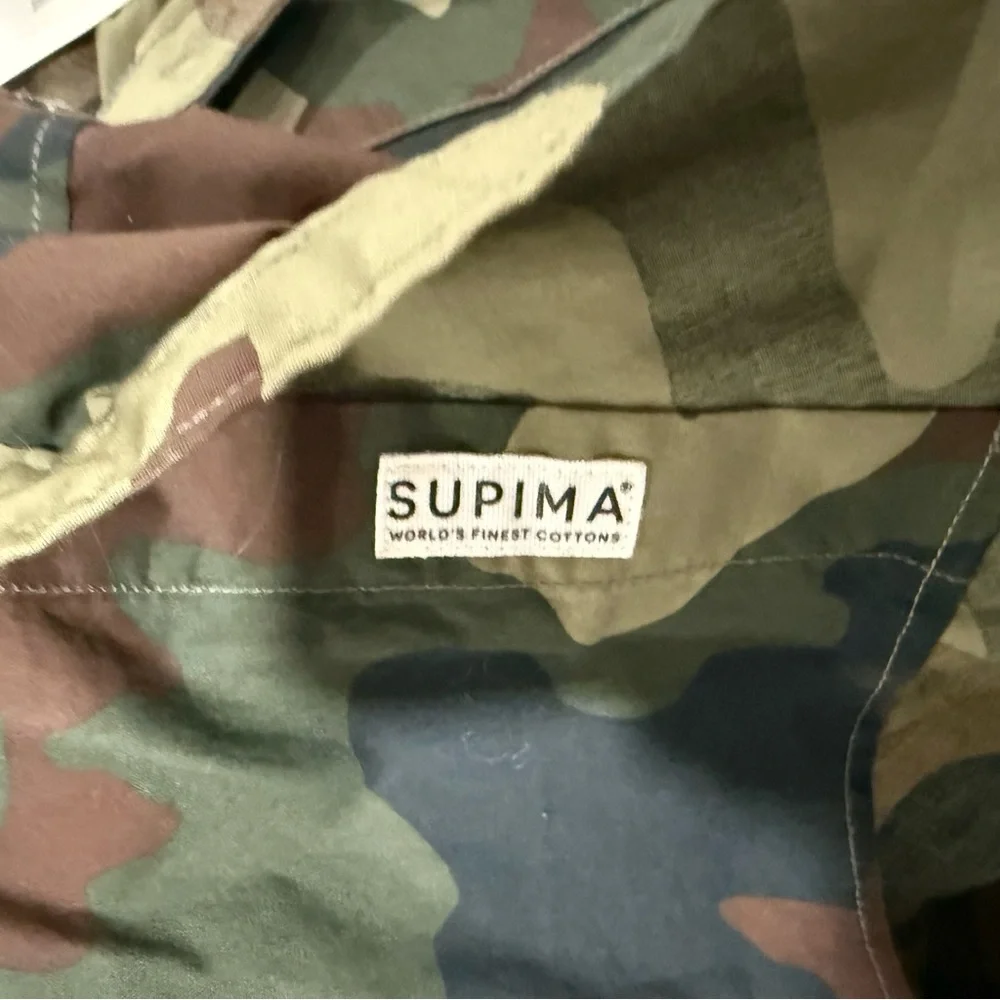 Levi’s Supima Camo Shirt Green Utility Gorpcore Streetwear Men’s M Outdoor